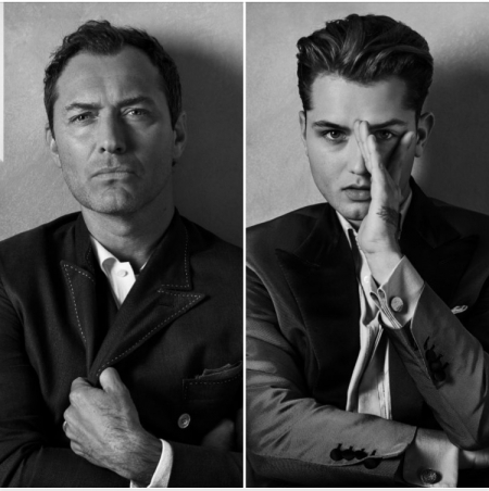 Jude Law e suo figlio amano Brioni 