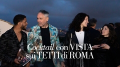 Cocktail con vista sui tetti di Roma